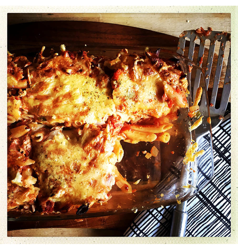 PASTA BAKE OUT OF OVEN